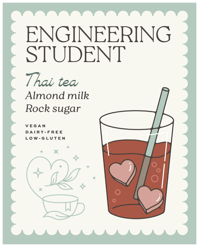 BL Tea 2025 Drink Menu - Engineering Student